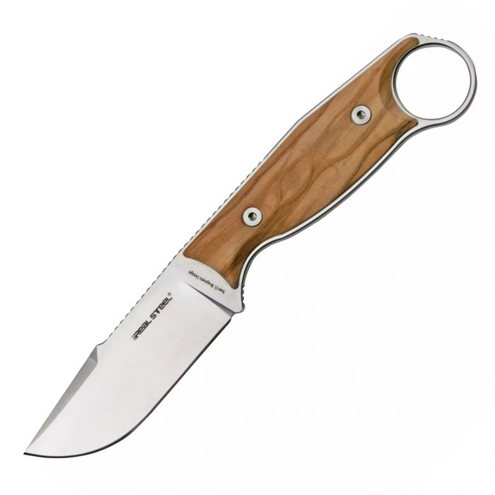 Нож RealSteel Furrier Harpoon, сталь N690, рукоять Olive Wood