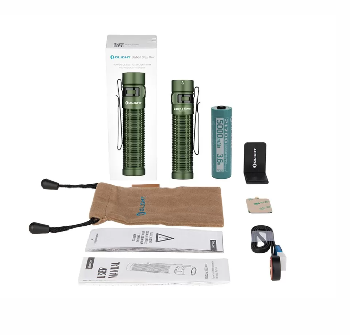 Фонарь Olight Baton 3 Pro Max OD Green