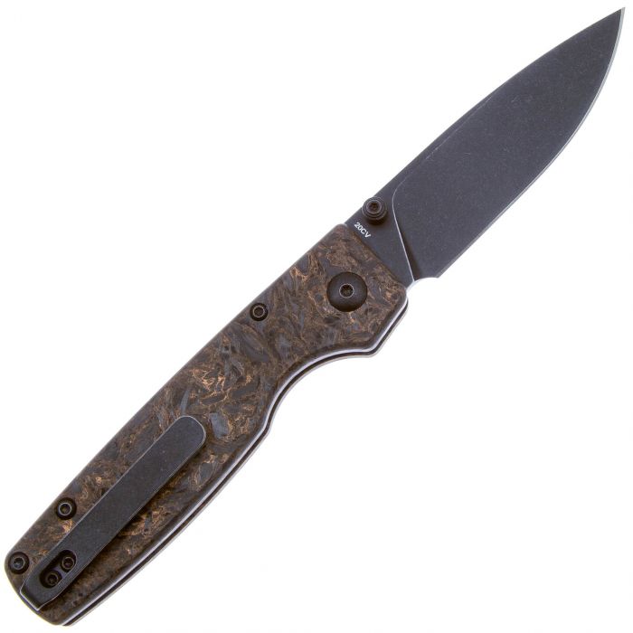 Складной нож Kizer Original blackwash, сталь CPM-20CV, рукоять карбон