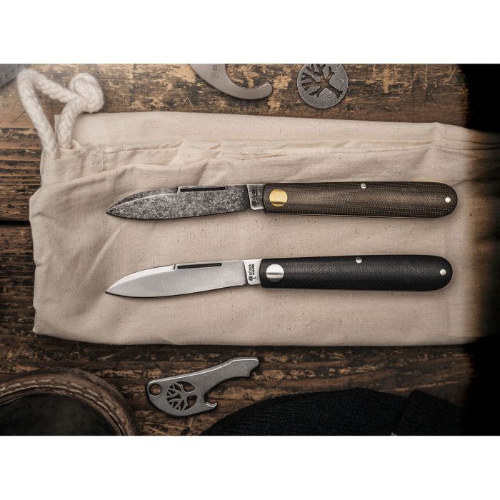 Складной нож Boker Barlow Prime EDC Green, углеродистая сталь, рукоять микарта