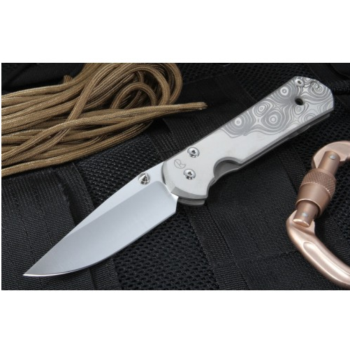 Складной нож Chris Reeve Large Sebenza 21 Computer Generated Graphic Raindrop, сталь CPM-S35VN, рукоять титан