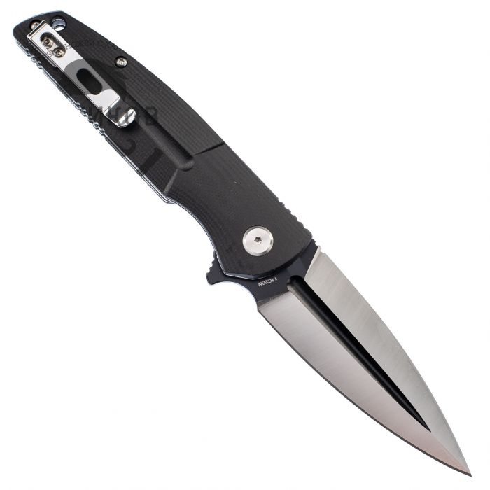 Складной нож Bestech Fin, сталь 14C28N Black/Satin, G10 Black