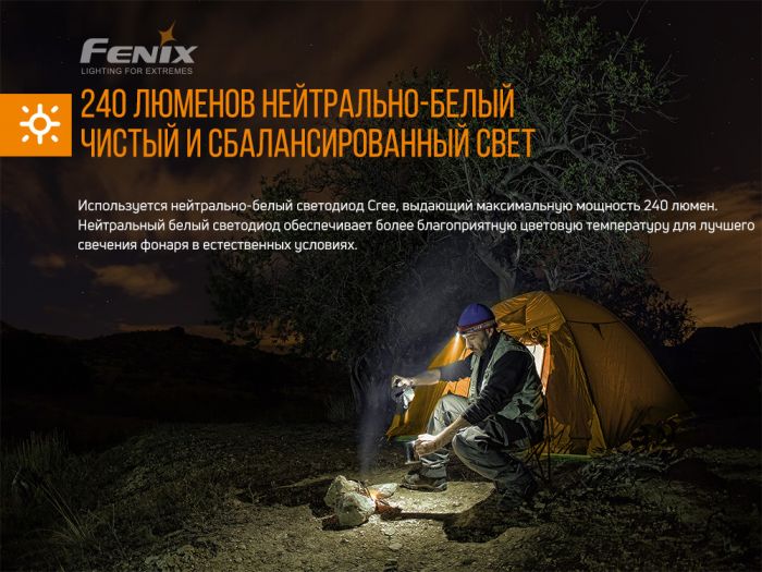 Налобный фонарь Fenix HM23 Cree XP-G2 (R5), 240 лм