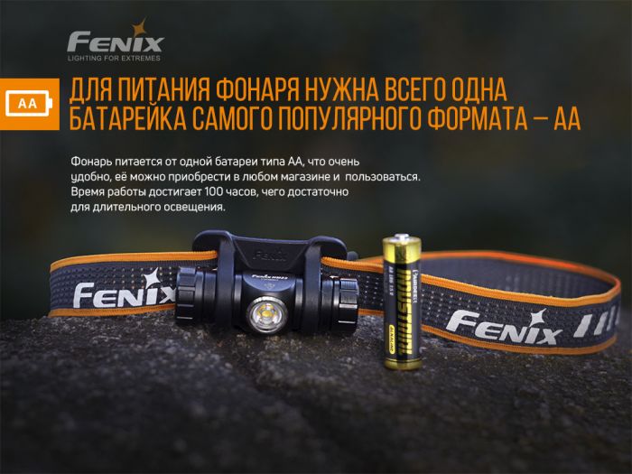 Налобный фонарь Fenix HM23 Cree XP-G2 (R5), 240 лм