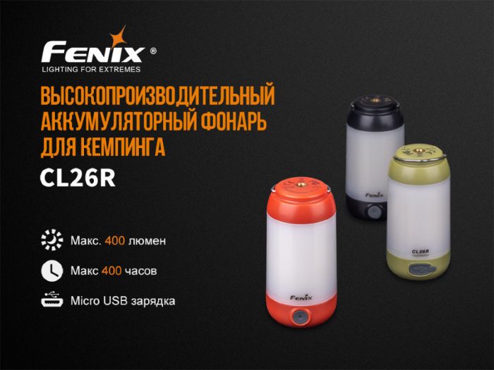 Фонарь Fenix CL26R, красный