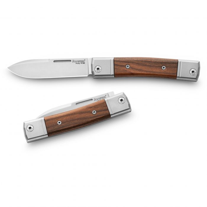 Складной нож LionSteel BestMan Drop, сталь M390, рукоять Santos wood