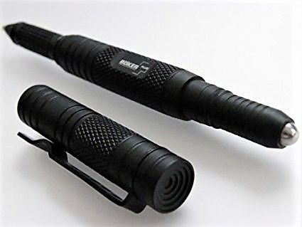 Тактическая ручка Boker Plus Tactical Pen Black - 09BO090, авиационный алюминий, чёрный