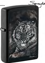 Зажигалка ZIPPO Spazuk Design с покрытием Black Matte, латунь/сталь, чёрная, матовая