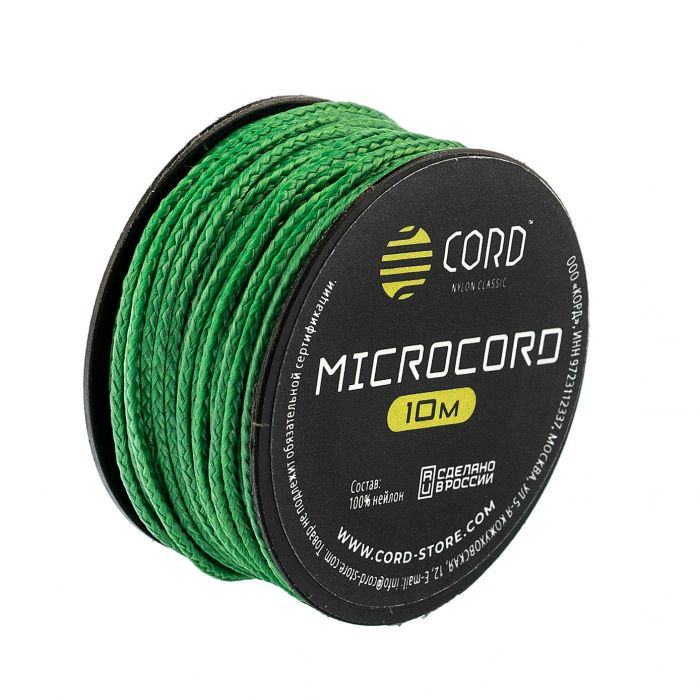 Микрокорд CORD, green, катушка 10м.