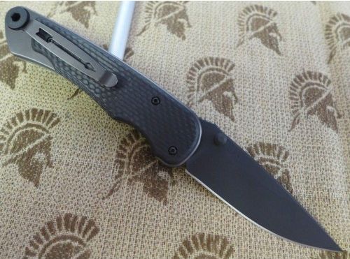 Нож складной Spartan Blades Akribis Meteorite Grey, сталь CPM-S35VN с DLC покрытием, рукоять титан/карбон Scales