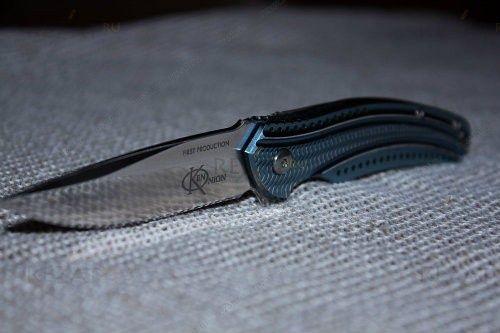 Складной нож CRKT Ripple 2 Blue, сталь Acuto 440, рукоять нержавеющая сталь