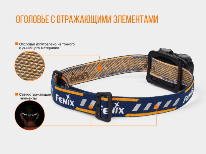 Налобный фонарь Fenix HL32R Cree XP-G3 , синий