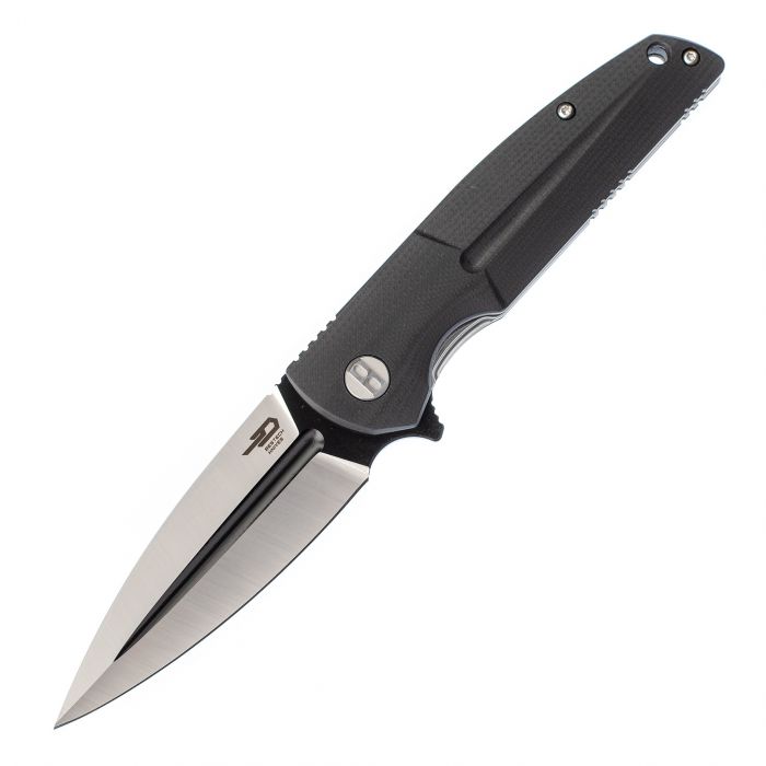 Складной нож Bestech Fin, сталь 14C28N Black/Satin, G10 Black