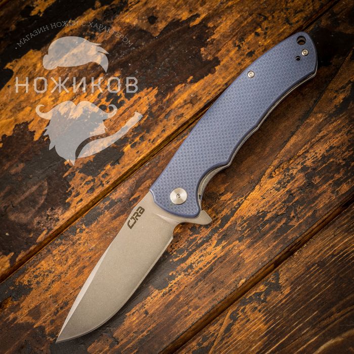 Складной нож CJRB Taiga, сталь D2, Blue G10