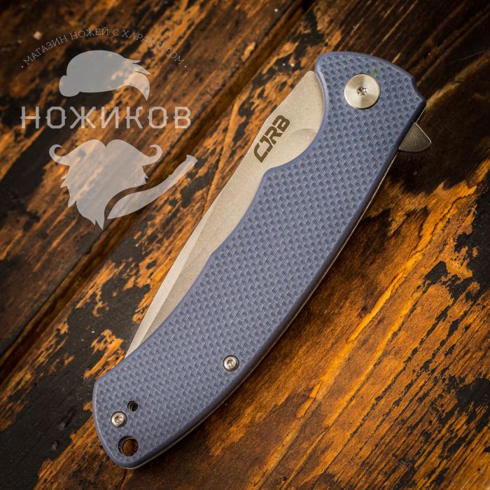 Складной нож CJRB Taiga, сталь D2, Blue G10