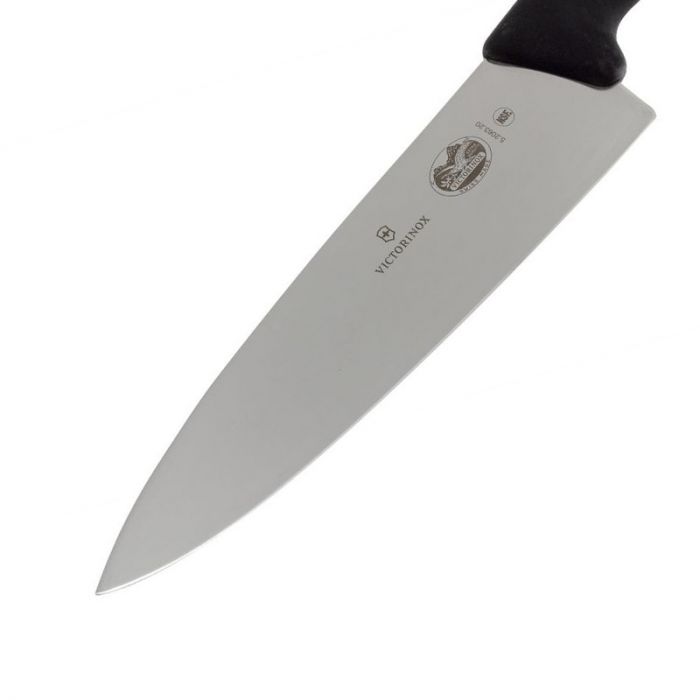 Шеф-нож Victorinox, сталь X55CrMo14, рукоять фиброкс, черный