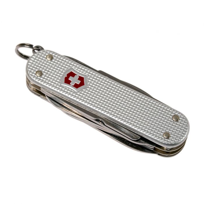 Нож перочинный Victorinox MiniChamp, сталь X50CrMoV15, рукоять алюминиевый сплав Alox,серый