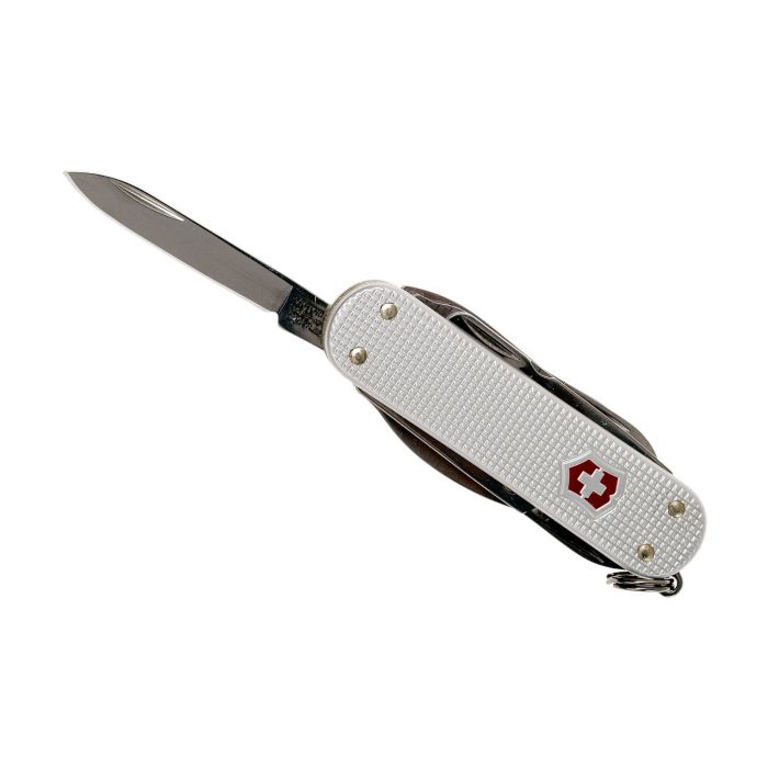 Нож перочинный Victorinox MiniChamp, сталь X50CrMoV15, рукоять алюминиевый сплав Alox,серый