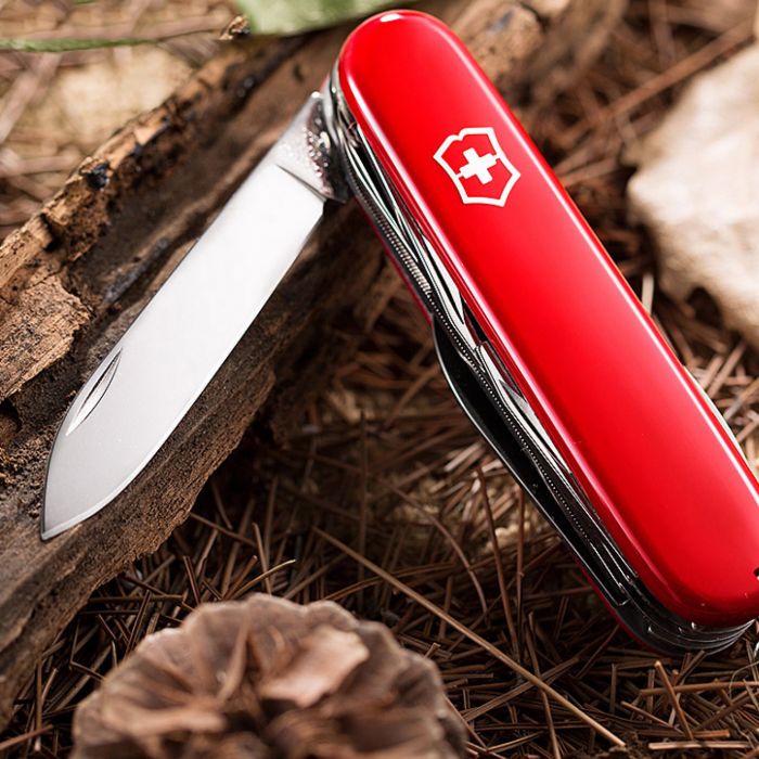 Нож перочинный Victorinox Mountaineer, сталь X55CrMo14, рукоять Cellidor®, красный