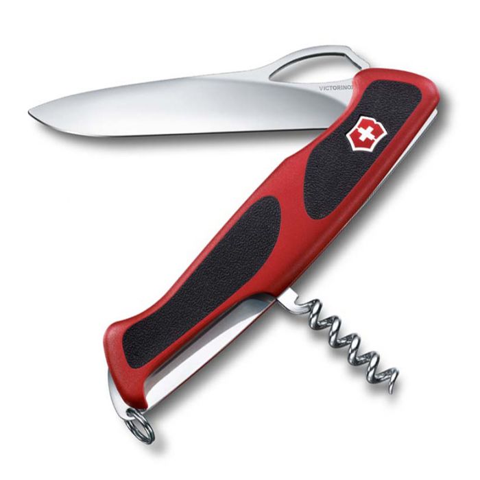 Нож перочинный Victorinox RangerGrip 63, сталь X55CrMo14, рукоять полиамид, красно-чёрный