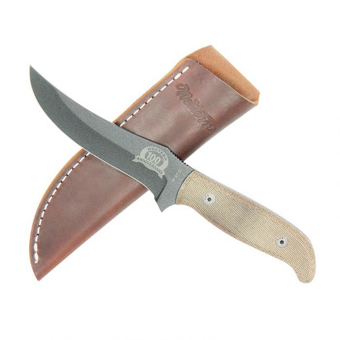 Нож с фиксированным клинком Camillus Western Skinner, сталь 1095 Carbon Steel, рукоять Микарта