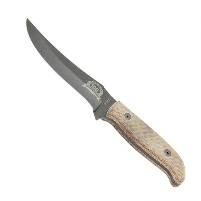 Нож с фиксированным клинком Camillus Western Skinner, сталь 1095 Carbon Steel, рукоять Микарта