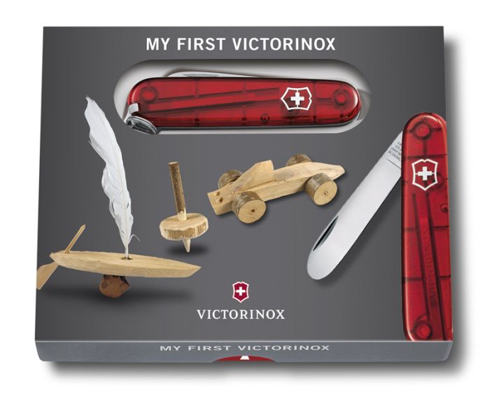 Нож перочинный Victorinox My First 84 мм, нержавеющая сталь/пластик, 8 функций