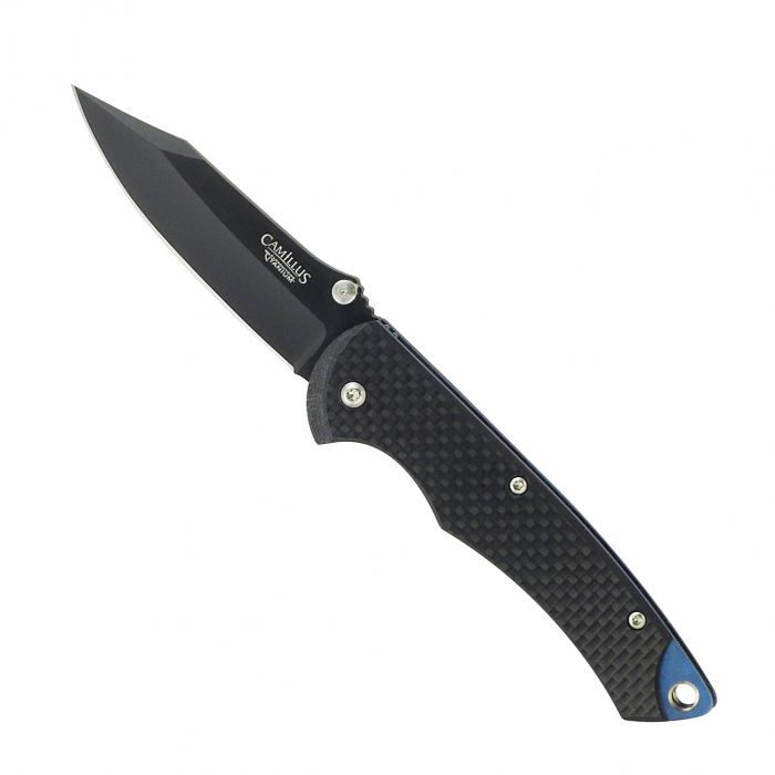 Складной нож Camillus EDC Clip Point, сталь VG-10, рукоять Carbon Fiber, чёрный