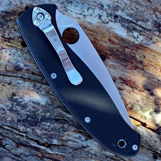 Складной нож Spyderco Resilience™, сталь 8Cr13MOV, рукоять G-10, чёрный