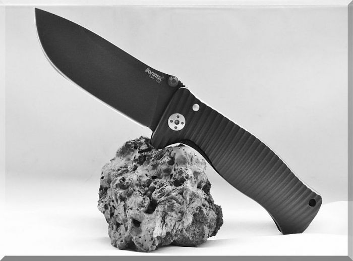 Нож складной LionSteel SR1A BB, сталь D2, рукоять алюминий